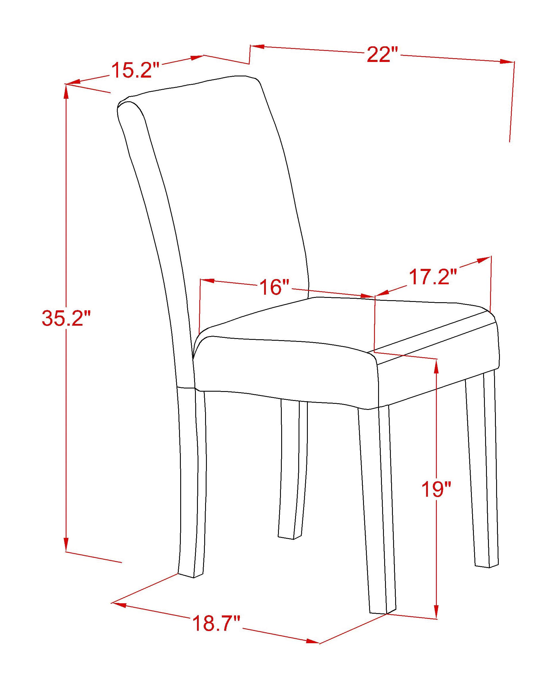 East West Furniture ESAB3-MAH-18 3-Piece Small Space Dinette Set with Round Pedestal Dining Table & 2 Coffee Linen Fabric Parson Chairs, 30x30 Inch, Mahogany - Perfect for Apartments, Breakfast Nooks & Cozy Dining Areas