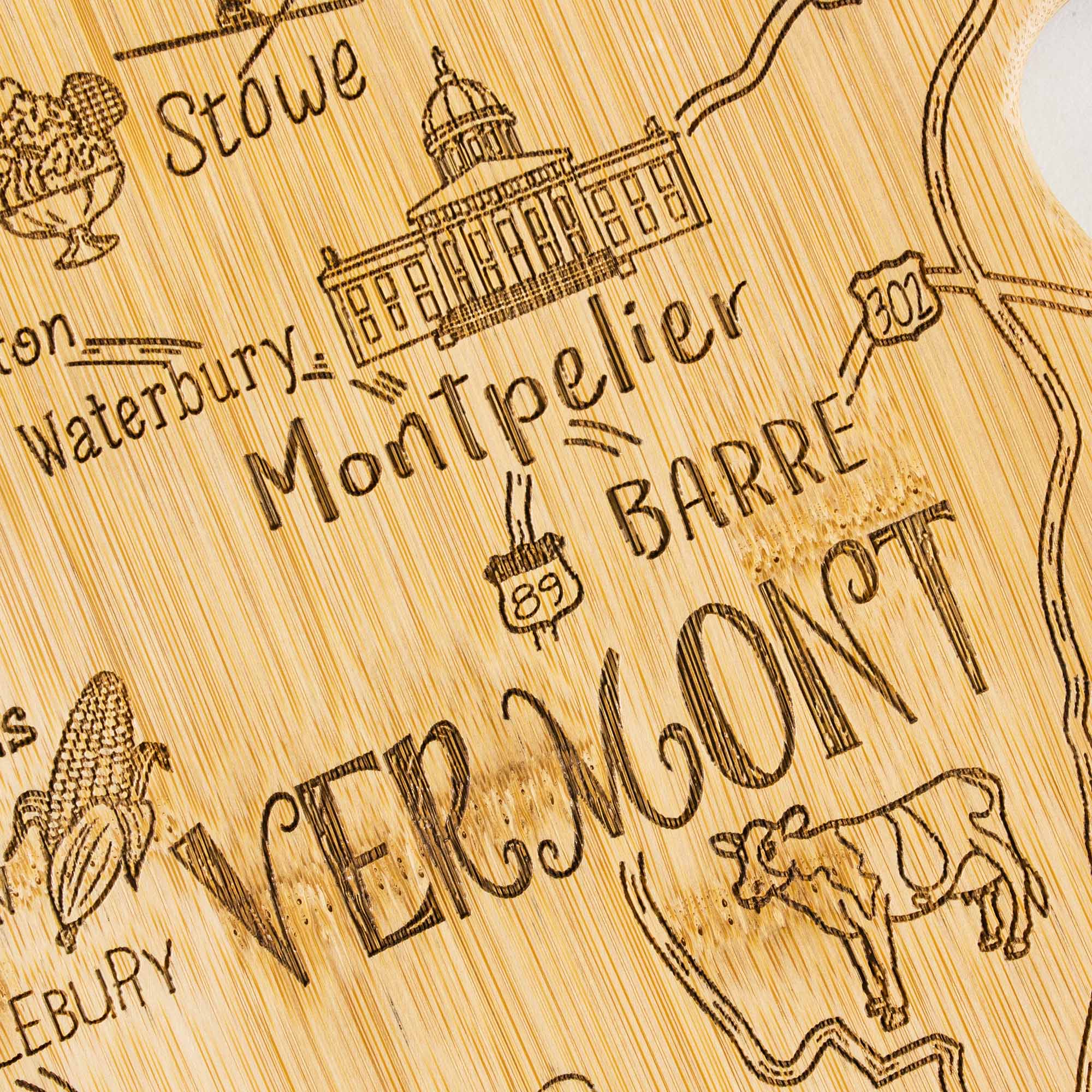 Premium Vermont Maple Wood Cutting Board - 16