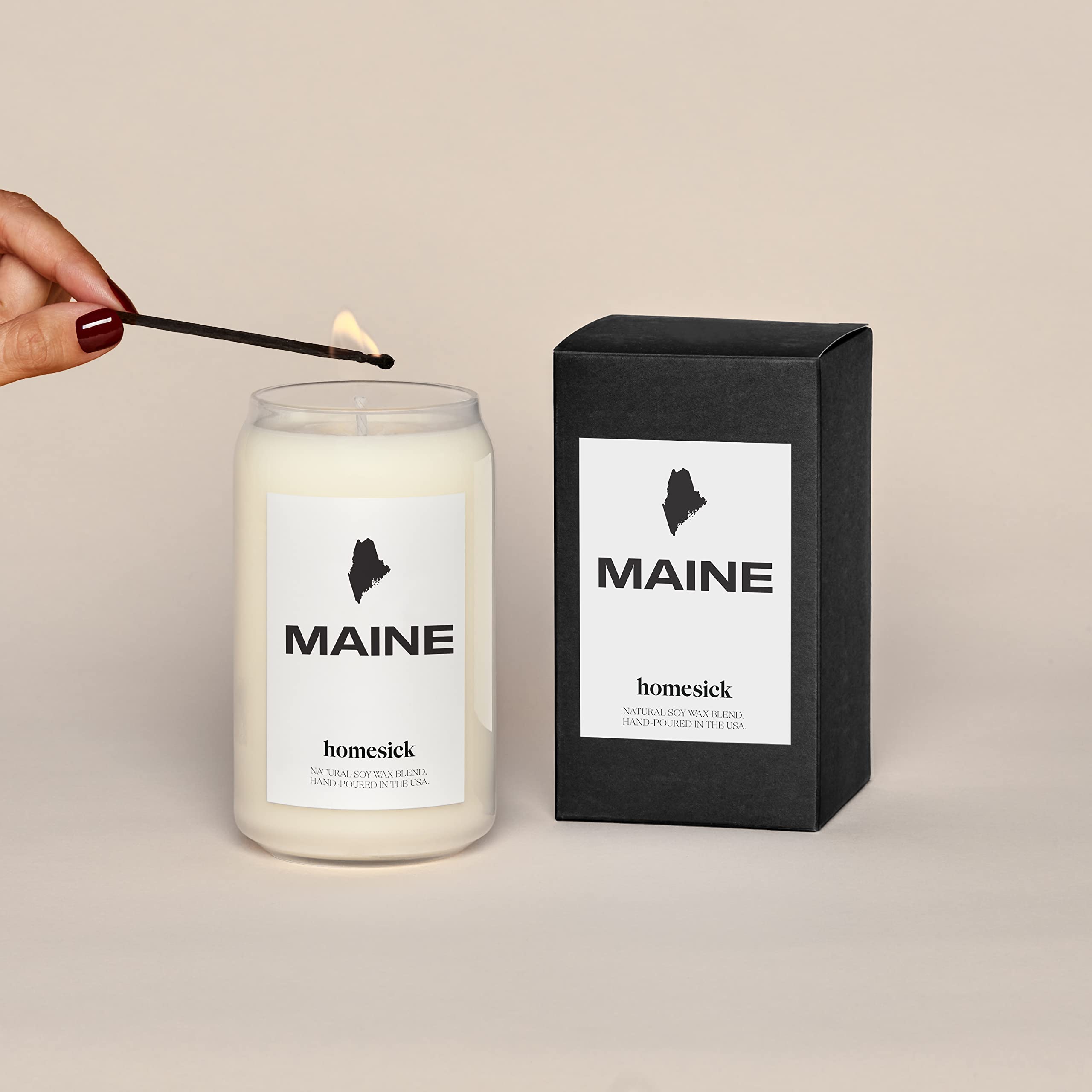 Premium Scented Soy Candle - Maine Lavender, Sandalwood & Patchouli Blend | 13.75oz, 60-80 Hour Burn Time | Natural Aromatherapy Candle for Home Decor, Relaxation & Stress Relief | Perfect for Living Rooms, Bedrooms & Spa Nights