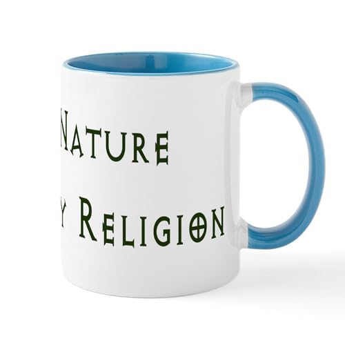 White/Blue Inside - Nature Is My Religion Mug