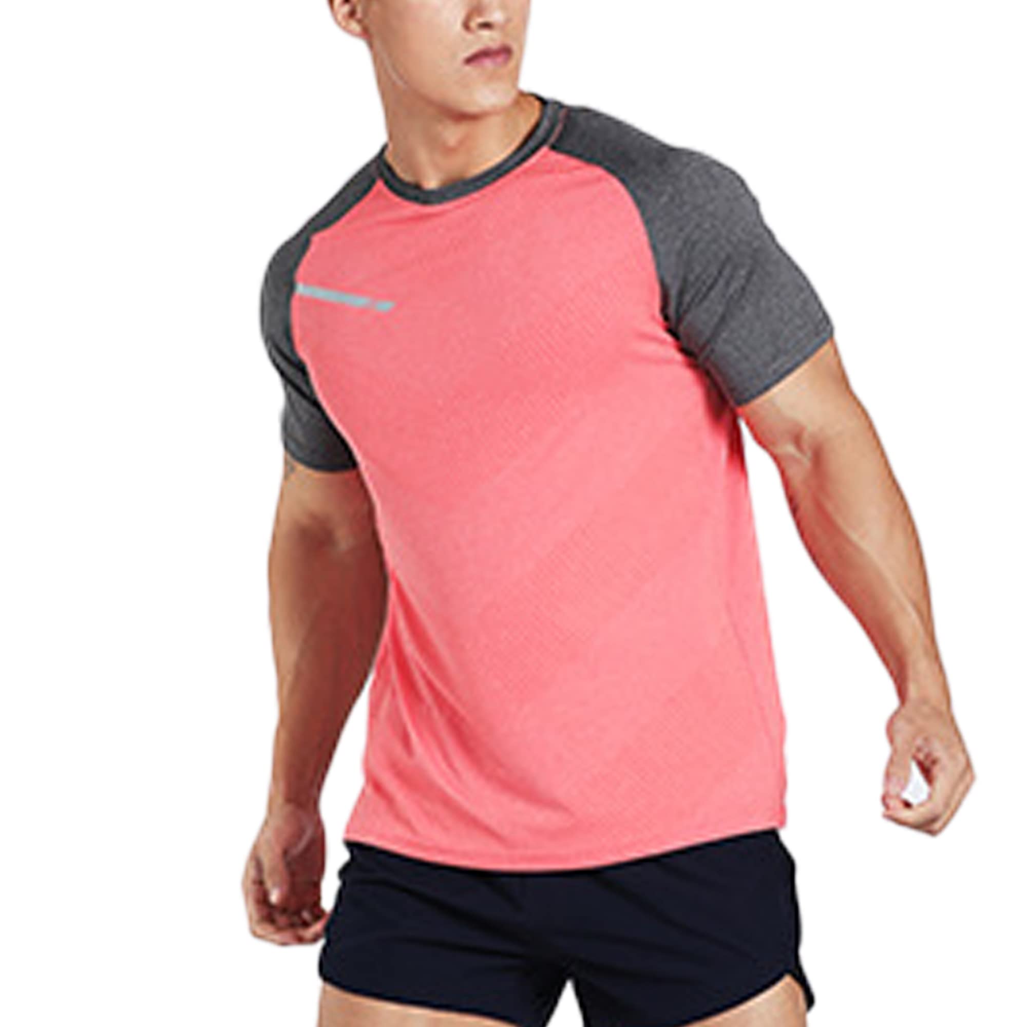 Best Men's Workout Shirts - Moisture Wicking Short Sleeve Slim Fit Crew Neck T-Shirts for Gym, Running & Activewear