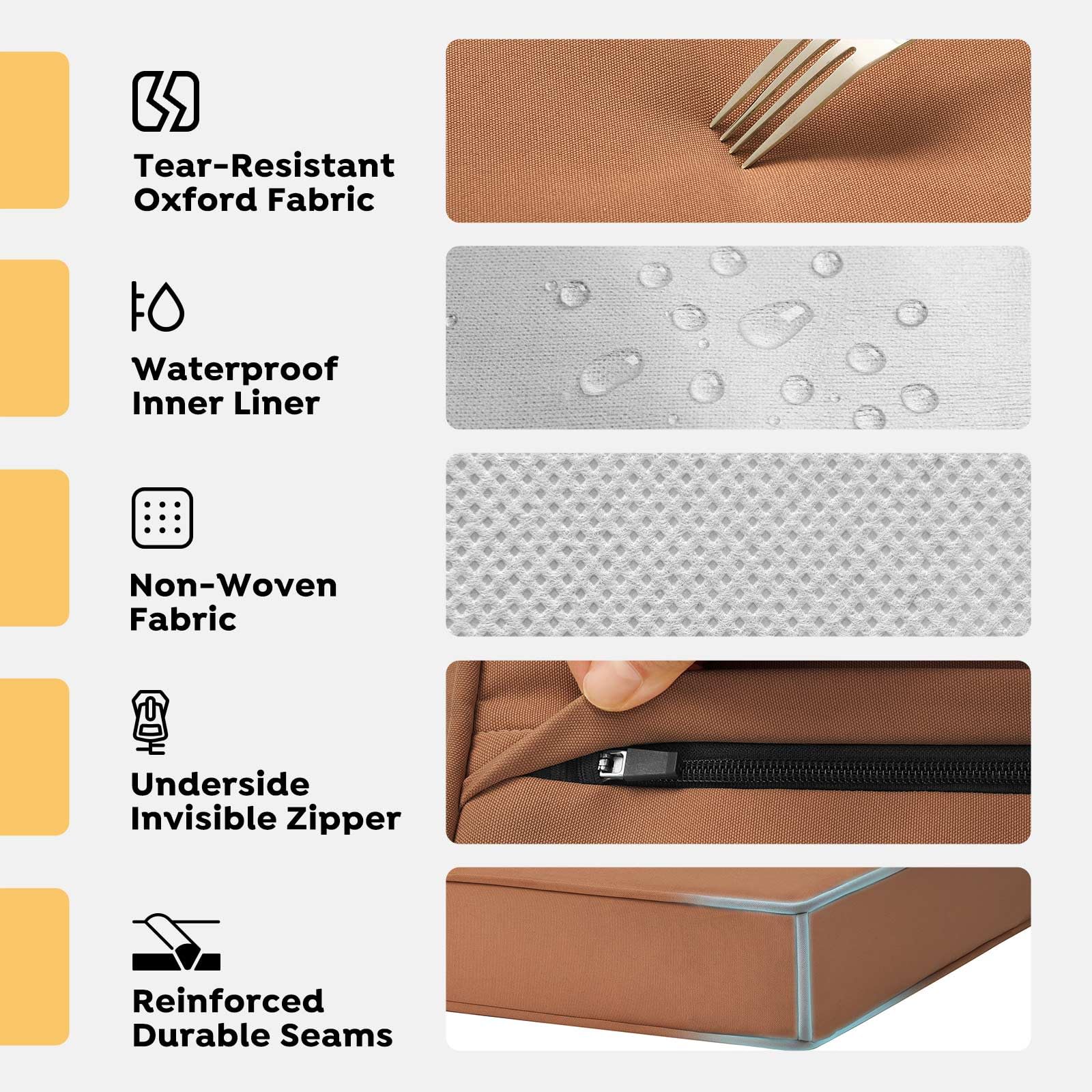 Veehoo Chew Proof Dog Bed for Crate - Durable Waterproof Pet Bed with Removable Washable Cover & Memory Foam - Perfect for Large Dogs, Indoor & Outdoor Use, Kennel or Crate Comfort