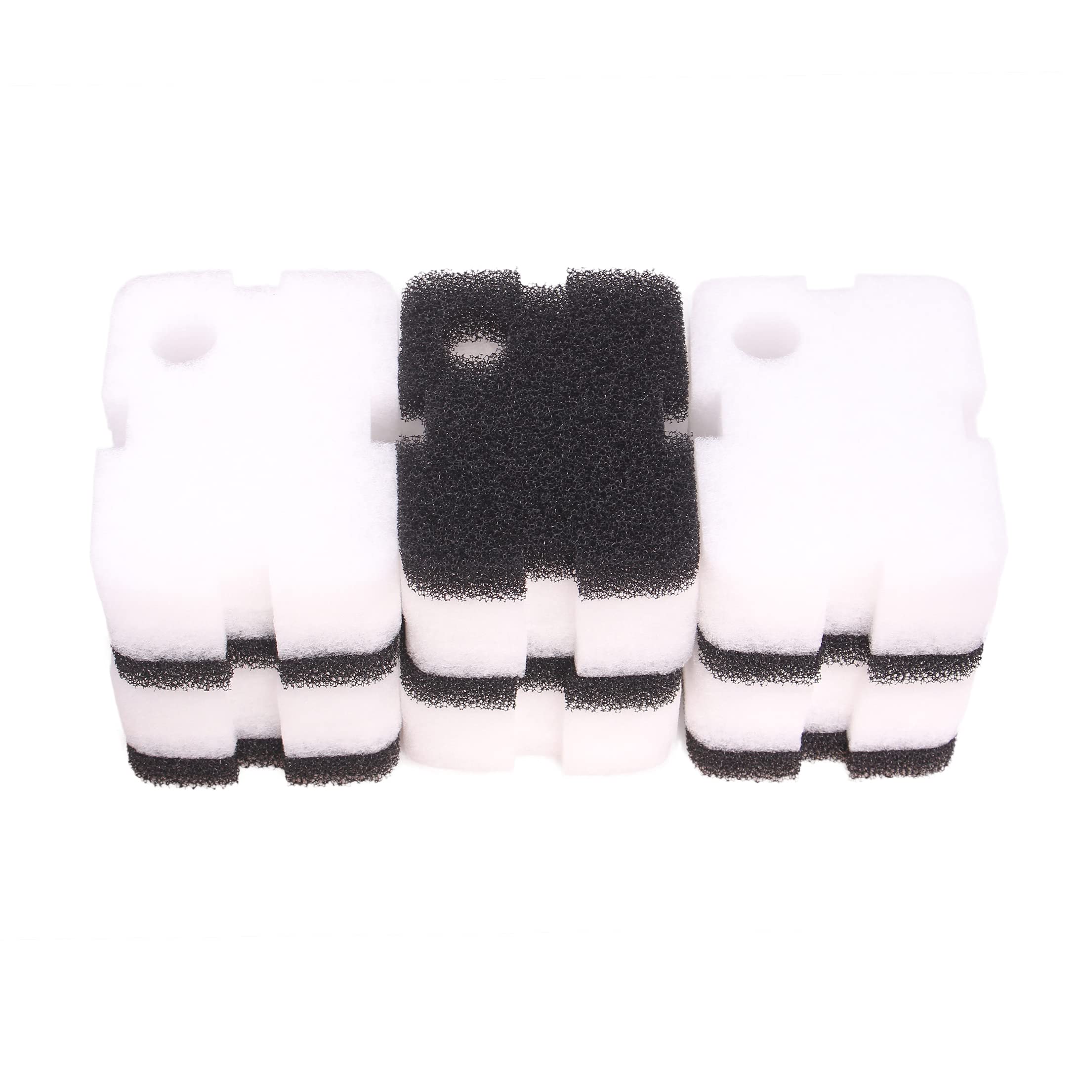 Replacement Filter Foam Bio-Floss Set for Cascade 500 GPH Canister Filter - 12 Floss Pads & 6 Bio Sponges - Aquarium Fish Tank Water Filtration System Accessories