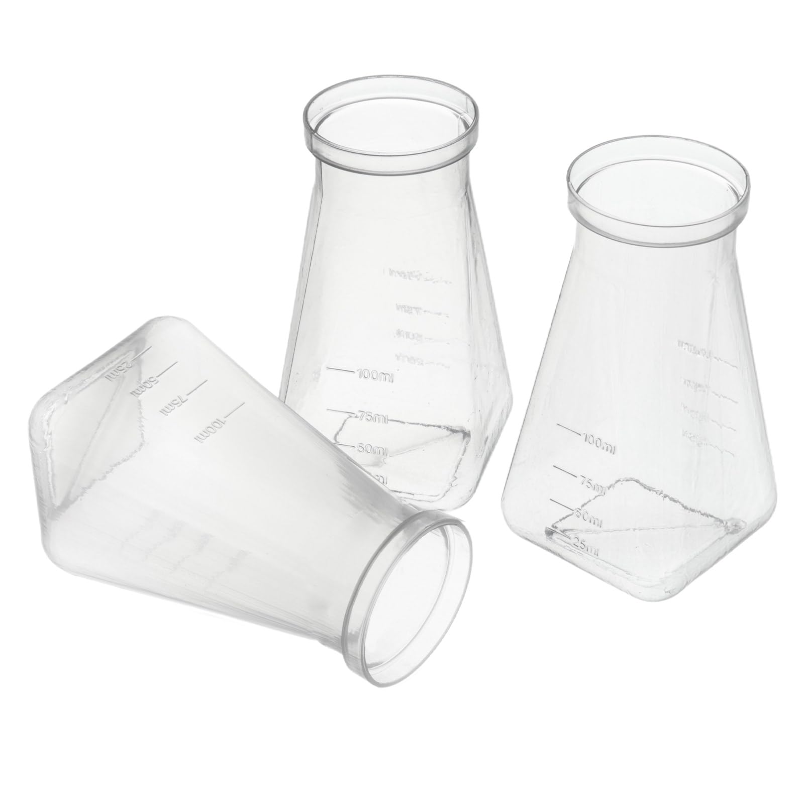Polypropylene Drosophila Bottles - Bulk 177ml Square Bottom Stock Bottles (Case of 200) for Lab Research & Fruit Fly Culturing