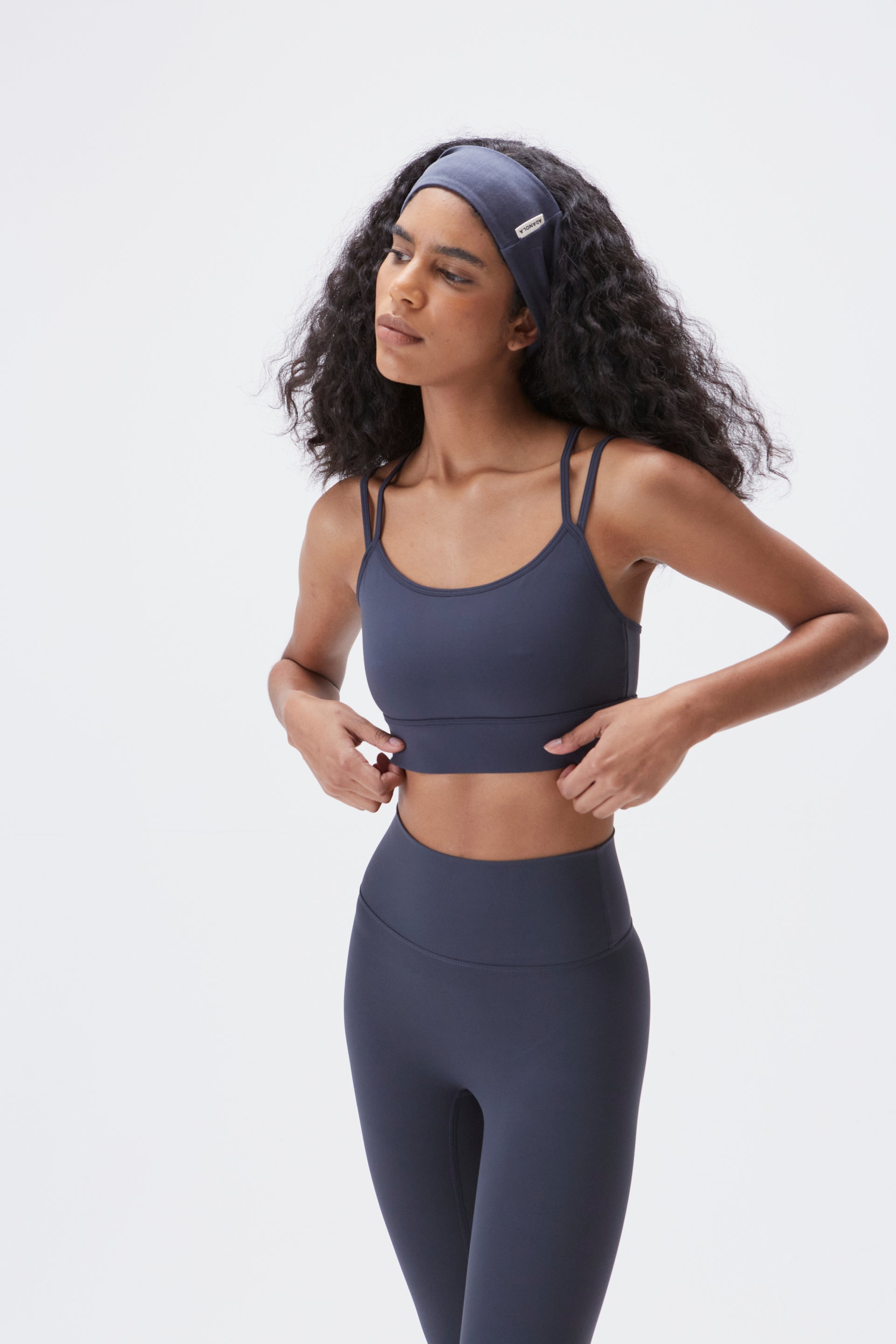 Ultimate Double Strap Bra - Comfortable Support for Women - Midnight Blue - Perfect for Yoga, Workouts & Everyday Wear