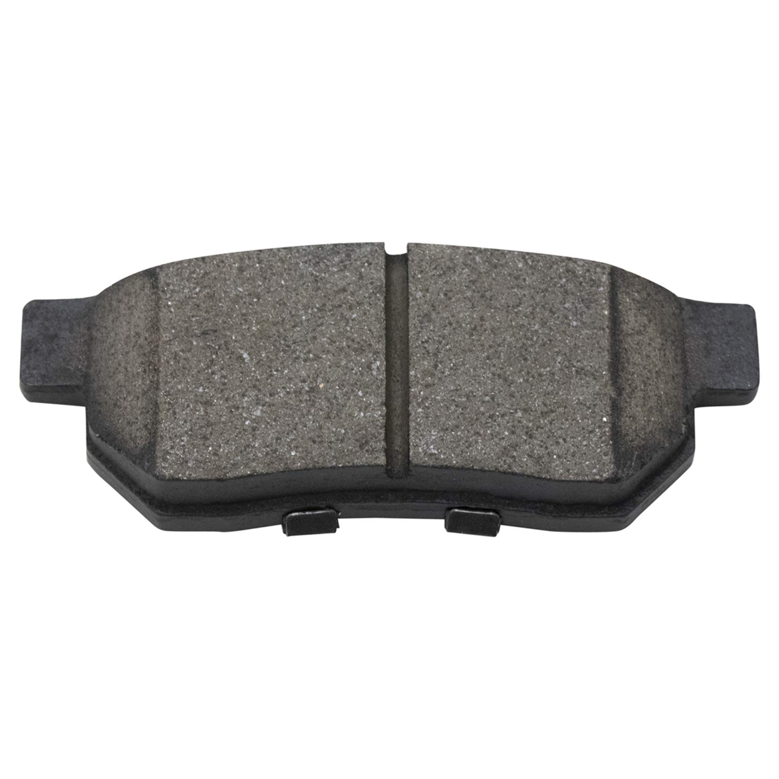TRQ Performance Ceramic Brake Pad & Rotor Kit - Rear Wheel Hub Assembly with Anti-Squeal Chemicals | Perfect for High-Performance Vehicles, Racing, and Daily Driving