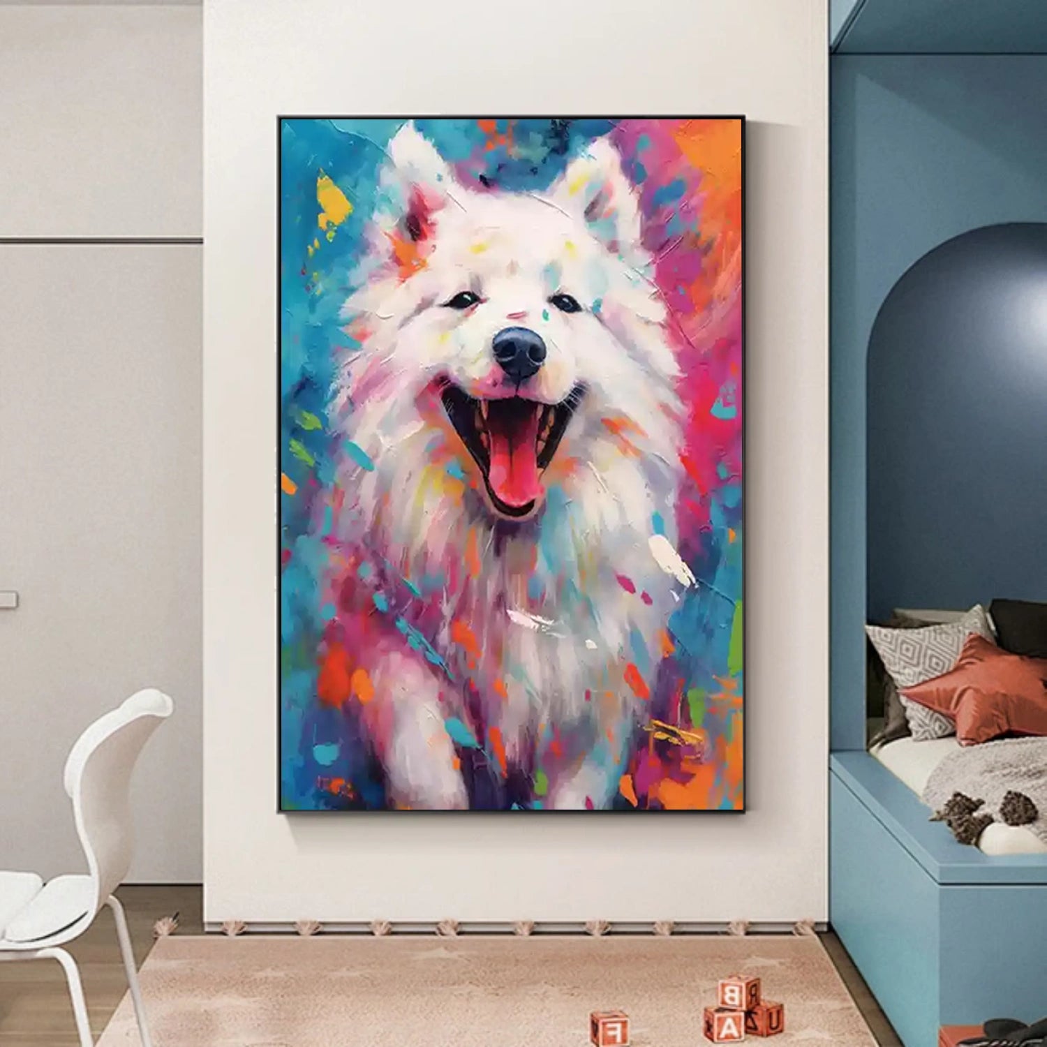 Animal Art Painting #AP145 - Handmade Canvas Wall Decor for Living Room, Bedroom & Office - Perfect Gift for Pet Lovers & Home Decor