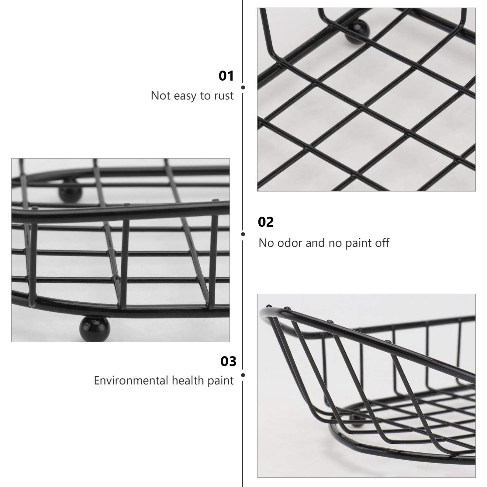 **Cabilock 1-Piece Black Stainless Steel Chip Basket - Cooking Skimmer, French Fry Basket, Food Serving Tray for Hot Pot, BBQ, and Party Snacks**    (Note: I corrected 