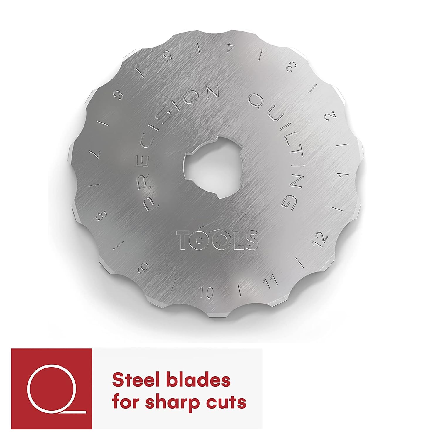 45mm Precision Quilting Tools Crochet Edge Skip Blades - Pack of 5 for Fabric Cutters | Wide Skip Blades for Crochet Edge Projects, Fleece Blankets & Scrapbooking | Ideal for DIY Sewing, Quilting & Craft Projects