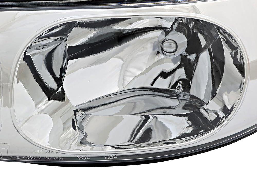 2000 Buick LeSabre Halogen Headlight Assembly Set - Driver & Passenger Side Replacement Lamps for Improved Night Driving Safety