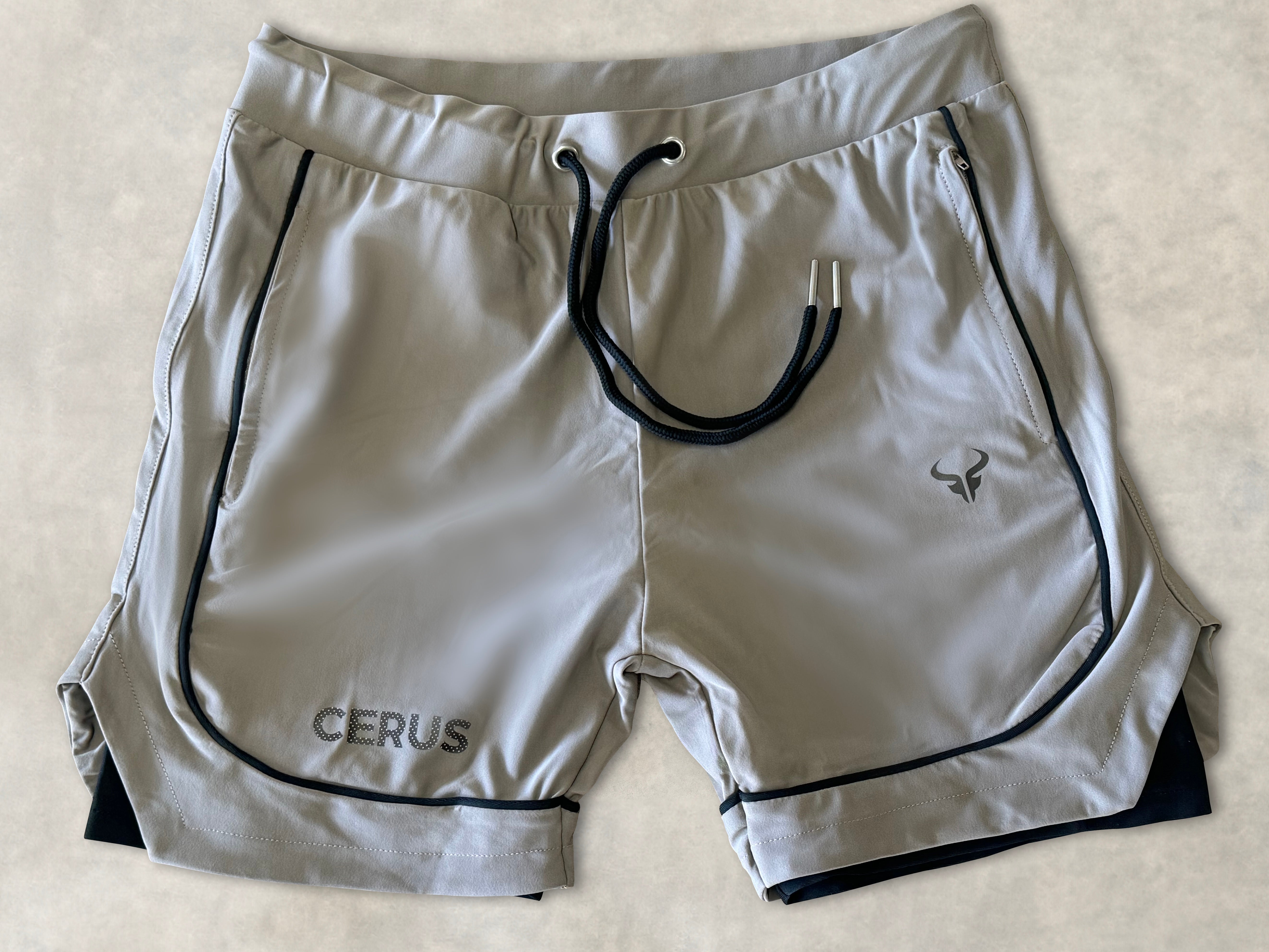 Cerus Men's 2-in-1 Running Shorts with Built-in Liner - Quick Dry Athletic Workout Shorts for Gym, Jogging & Outdoor Sports