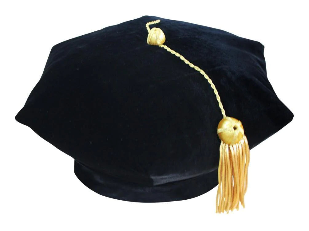 Custom Classic Doctoral Gown Set with Tam & Hood - PhD Graduation Regalia for Academic Ceremonies & Formal Events