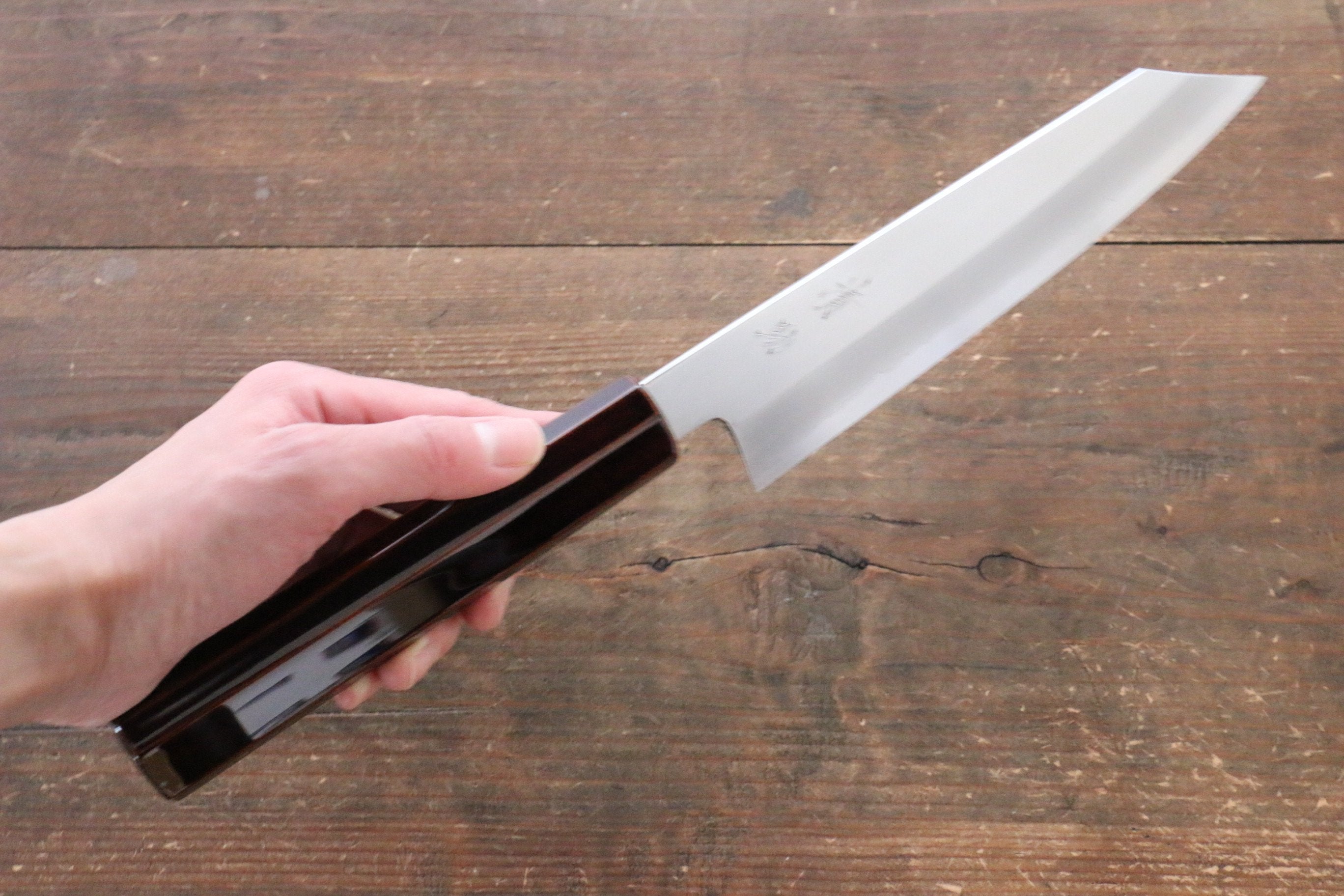 Premium Seisuke Silver Steel No.3 Bunka Knife 165mm - Japanese Kitchen Knife with Lacquered Wood Handle - Perfect for Slicing, Dicing & Precision Vegetable Cutting