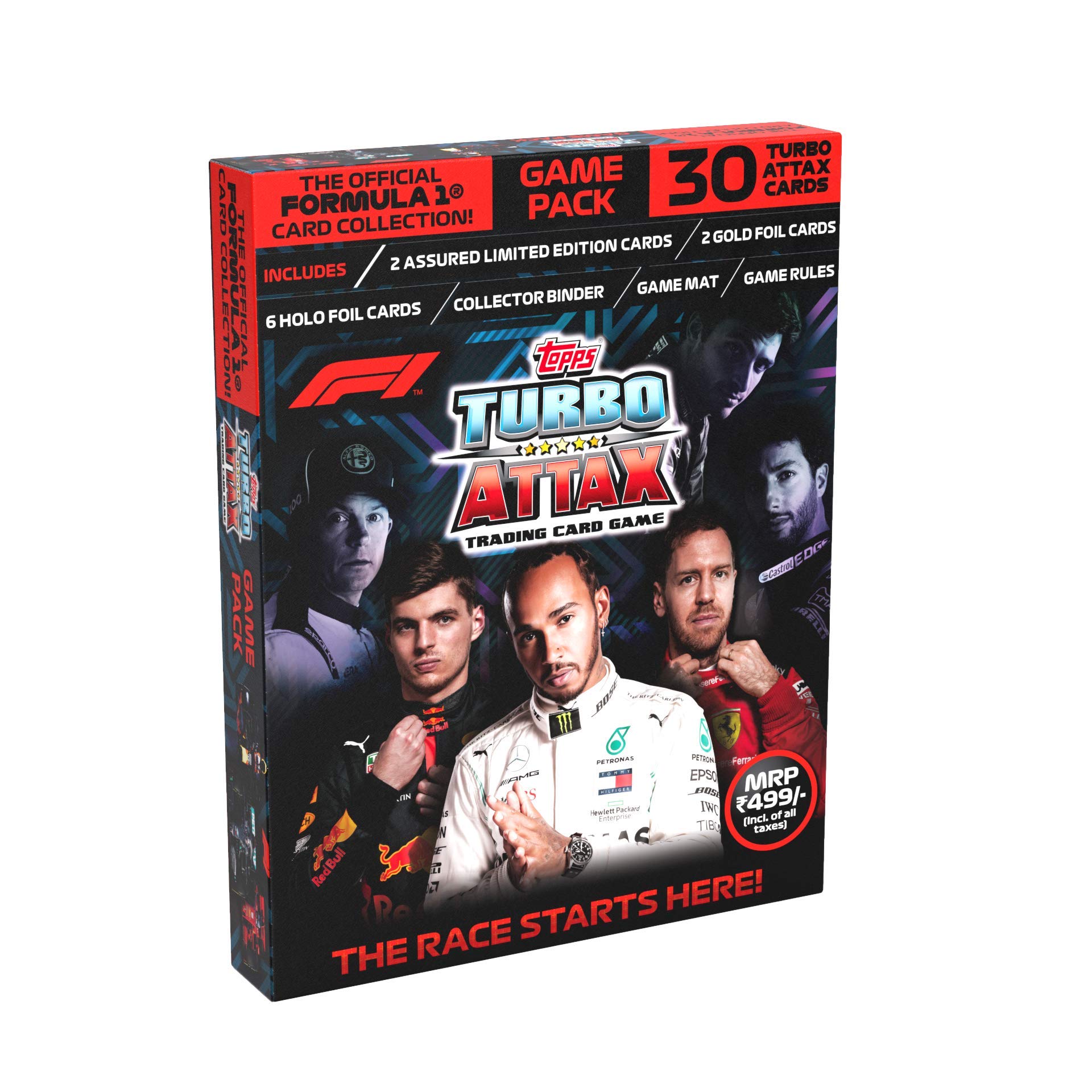 Topps F1 Turbo Attax Trading Card Game Pack - Collectible Formula 1 Racing Cards for Kids & Adults - Perfect for Game Nights, Gifts, and Sports Memorabilia Collections