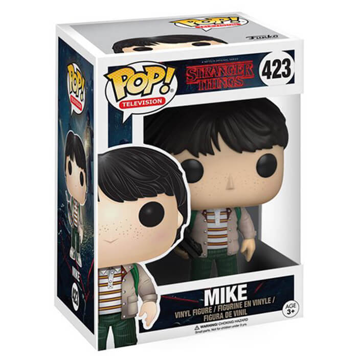 Stranger Things Mike Wheeler Action Figure with Walkie Talkie - Collectible Toy for Fans, TV Show Merchandise - Perfect for Display, Gifts, and Themed Parties