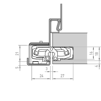 TE 240 3D Receiver for Steel Frames - Heavy Duty Construction Hardware - Perfect for Industrial, Commercial, and DIY Metal Framing Projects