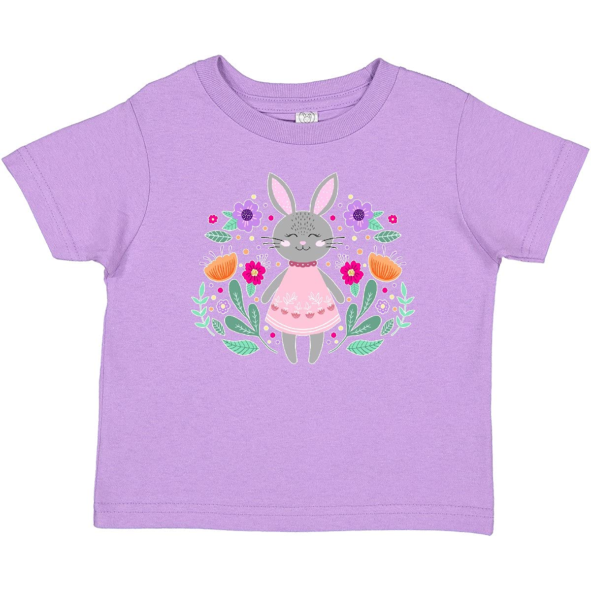 Easter Scandinavian Bunny with Flowers Baby T-Shirt | Cute Spring Outfit for Boys & Girls | Perfect for Easter Photos, Family Gatherings & Holiday Celebrations