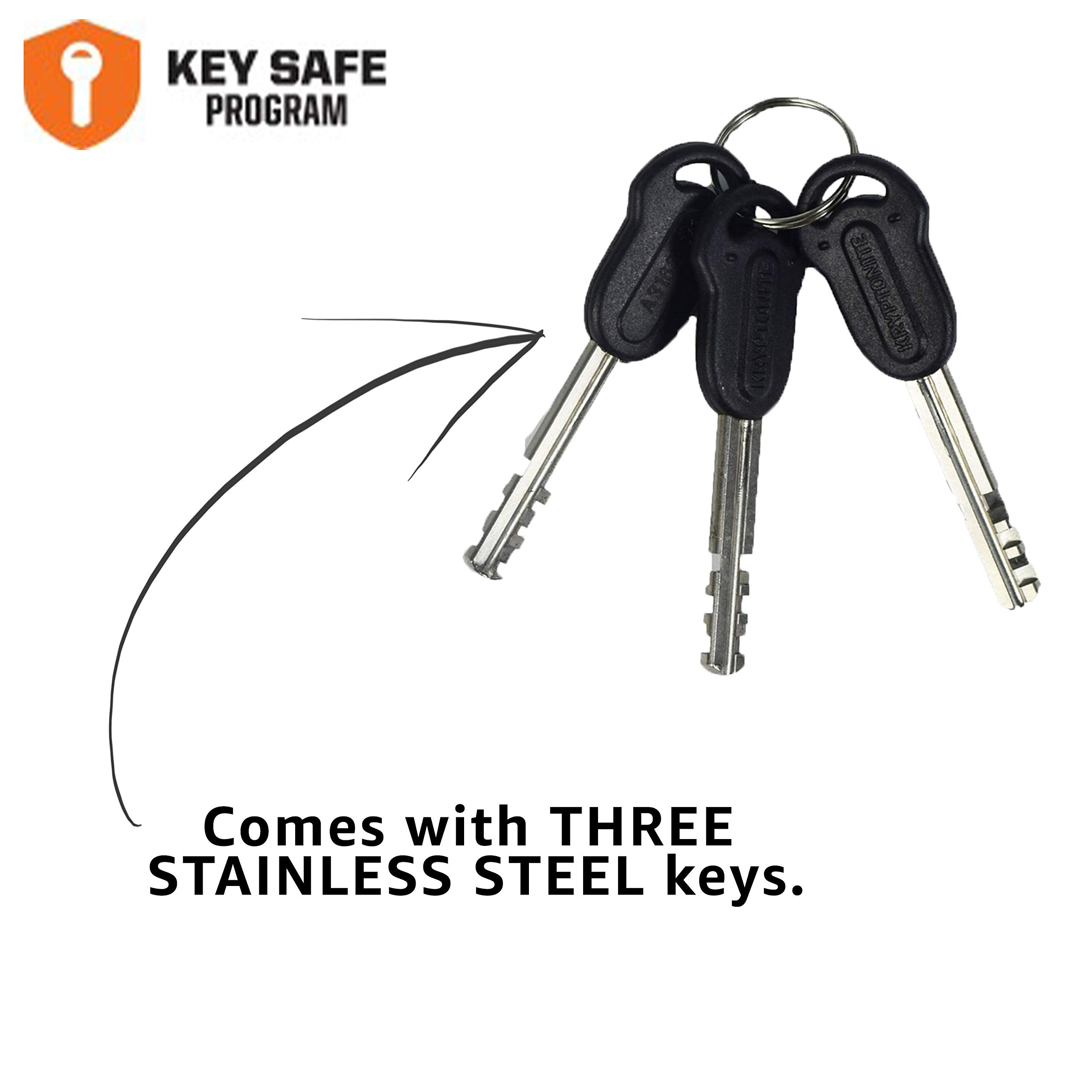 Kryptonite New York Legend 1515 Heavy Duty Bike Chain Lock - 5 Feet 14.5mm Steel Anti-Theft Bicycle Lock with Keys - 10/10 Security for E-Bike, Motorcycle & E-Scooter - Perfect for Urban Commuting & Outdoor Adventures