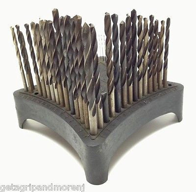 Cleveland Twist Drill Co Numbered Benchtop Bit Holder Index Zinc - Organize & Store Drill Bits for Woodworking & Metalworking Projects