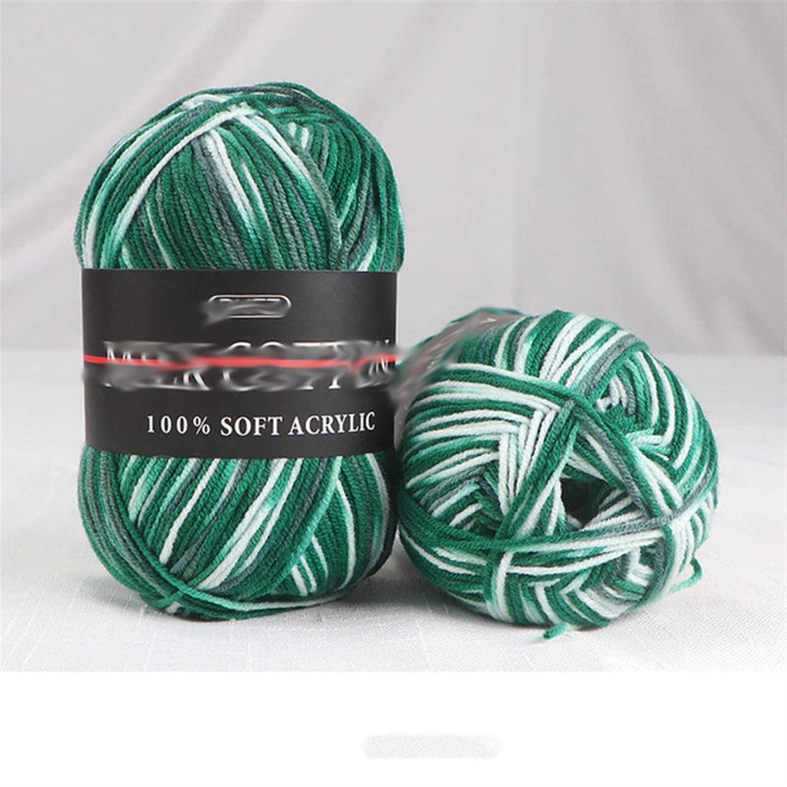 WSSBK 2-Pack Premium Melange Worsted Blended Knitting Yarn - Soft Colorful Crochet Yarn for Sweaters, Scarves & DIY Crafts (Color C, One Size) - Perfect for Knitting, Crocheting & Handmade Projects