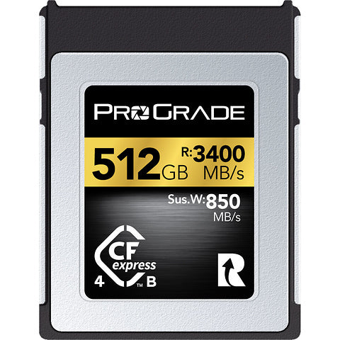 ProGrade Digital 512GB CFexpress 4.0 Type B Memory Card - High-Speed Performance for Professional Photography & 8K Video Recording