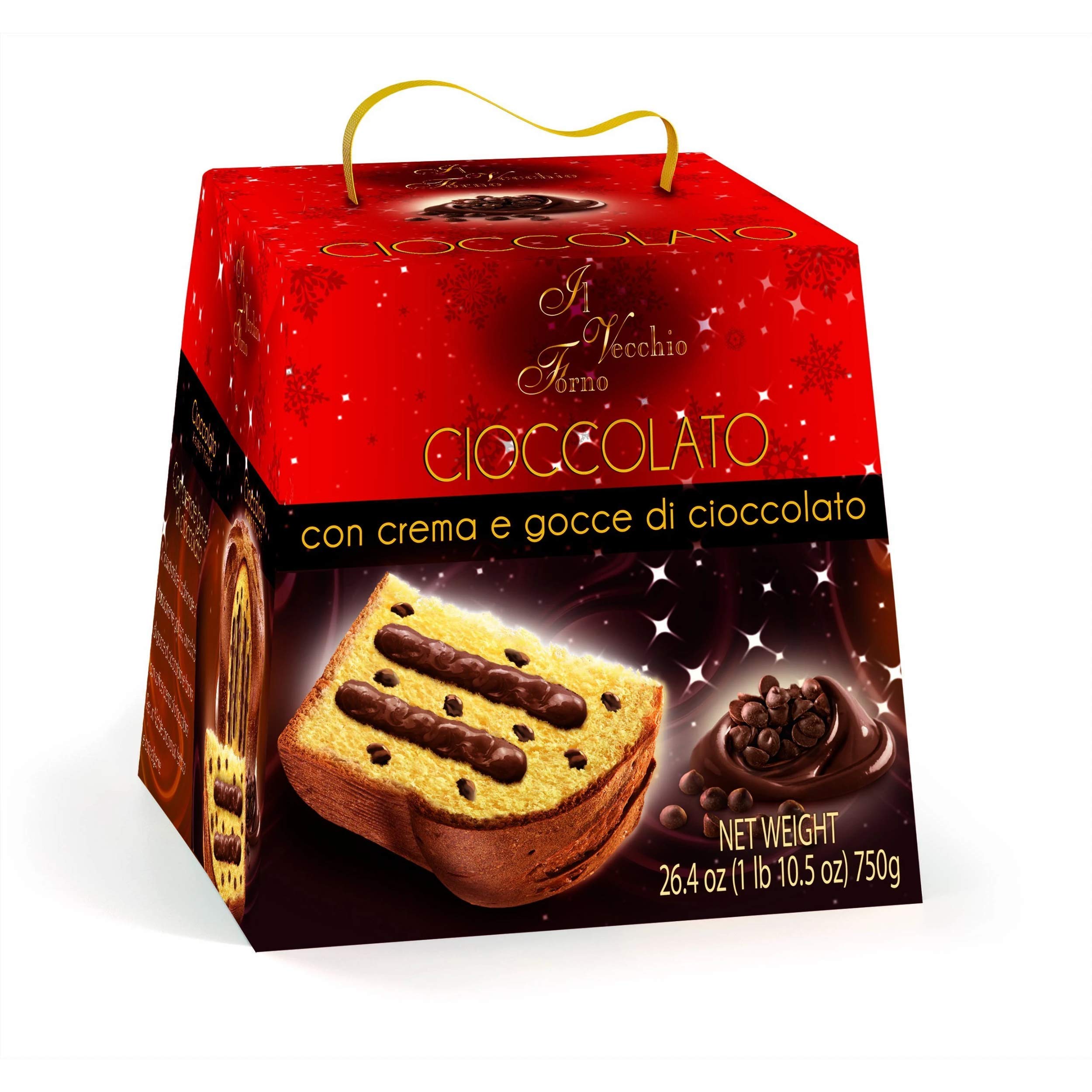 Delicious Granducale Chocolate Panettone - Italian Holiday Cake for Christmas, Gifts & Celebrations | Perfect for Dessert, Breakfast & Party Treats