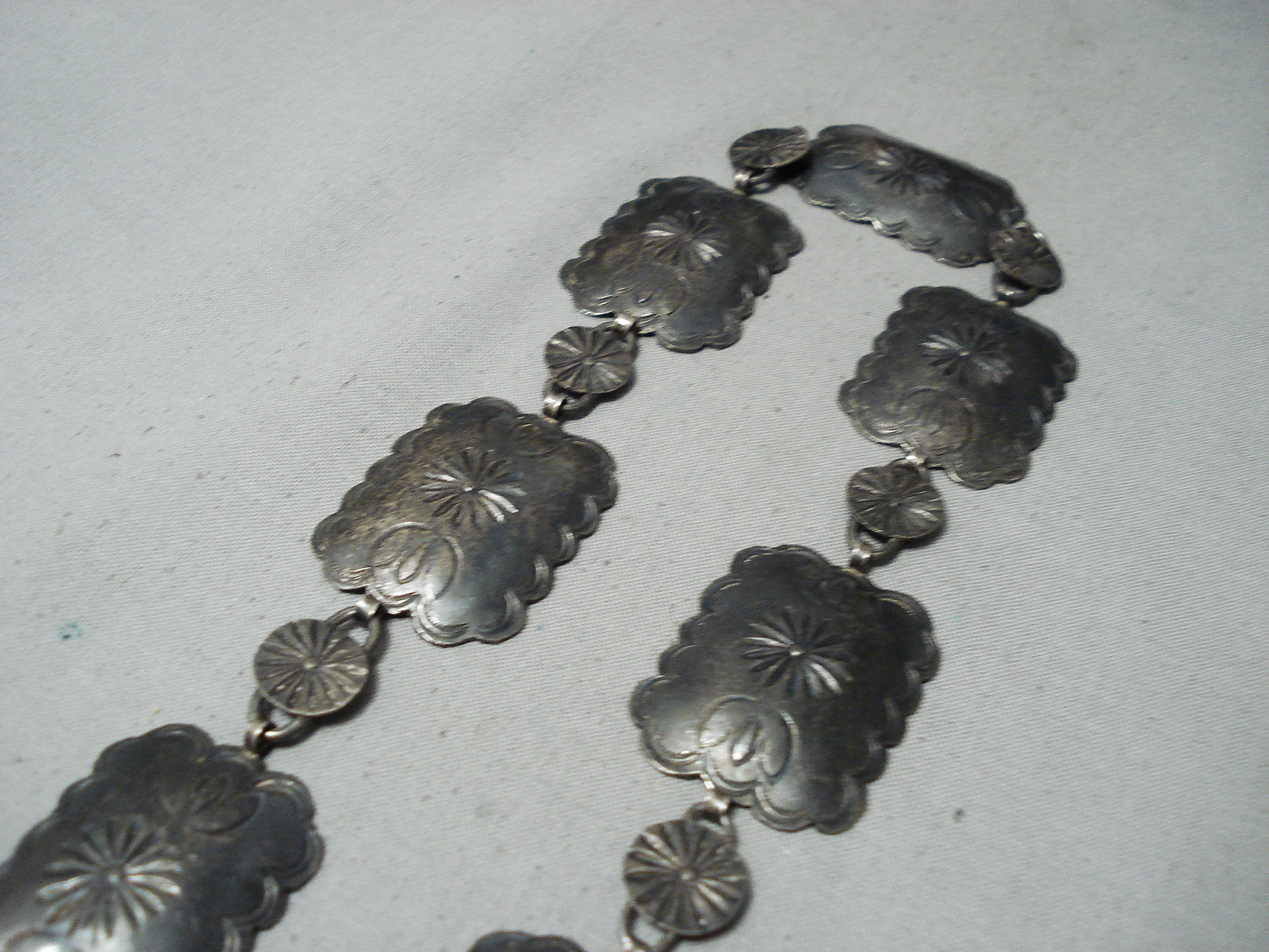 Vintage 1930s Navajo Sterling Silver Concho Belt - Authentic Native American Jewelry for Western Fashion & Boho Style