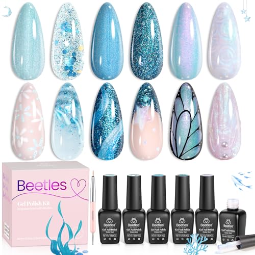 0-0-Ice Blue Gel Nail Polish