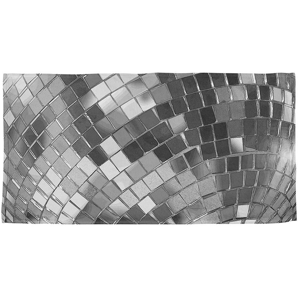 Faux Disco Ball Beach Towel - Thick Quick Dry Superfine Fiber Oversized Towel (32x52 Inches) for Women | Swimming, Tropical Vacations, SPA, Surfing, Camping, Beach Honeymoon, Summer Getaway | Perfect for Hawaii Trips, Pool Parties & Outdoor Adventures