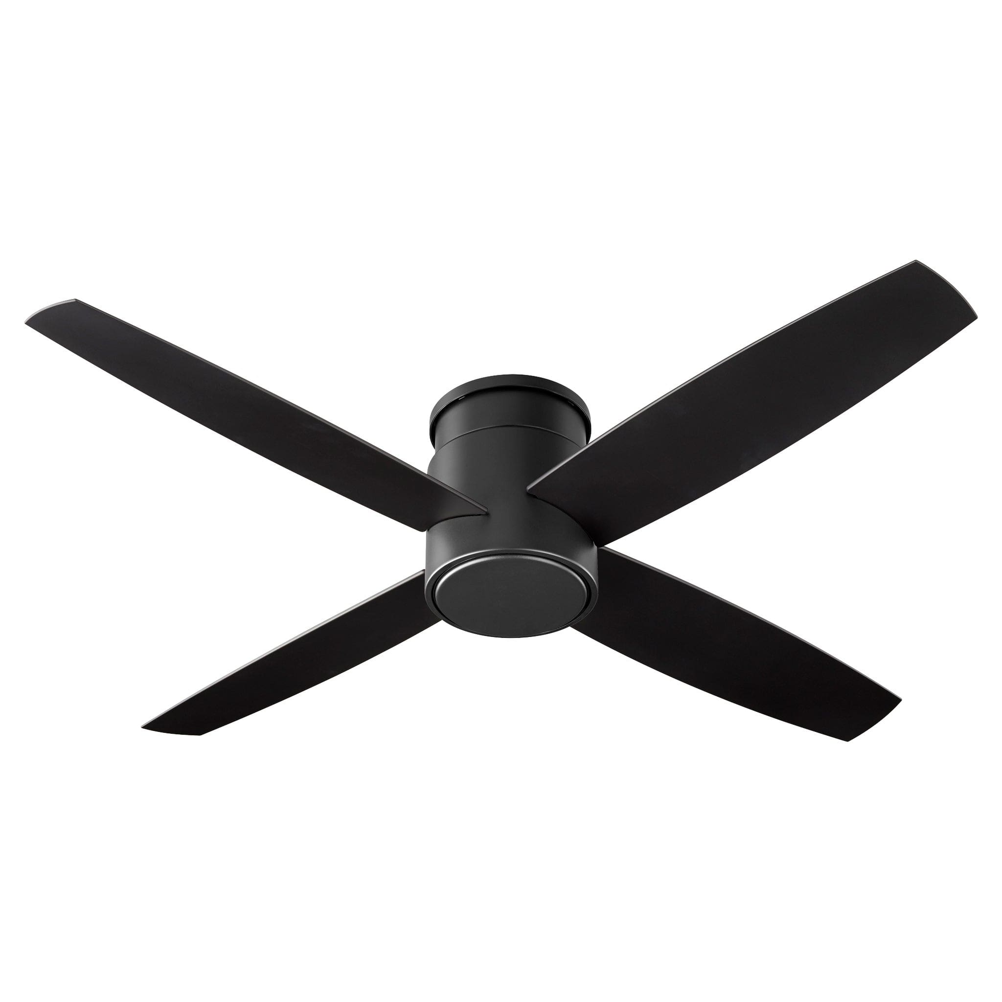 52 Inch Low Profile Ceiling Fan with Remote Control - Satin Nickel Finish, Quiet DC Motor, Energy Efficient - Perfect for Bedroom, Living Room, and Office Spaces