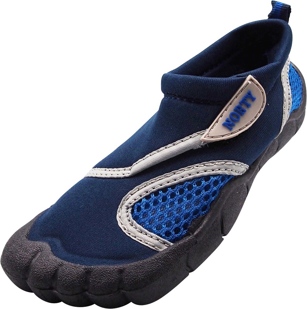 NORTY Wave Aqua Sock - Kids Water Shoes for Swimming, Beach & Pool - Non-Slip Quick-Dry Aqua Shoes for Boys & Girls - Perfect for Beach Vacations, Water Parks & Summer Activities