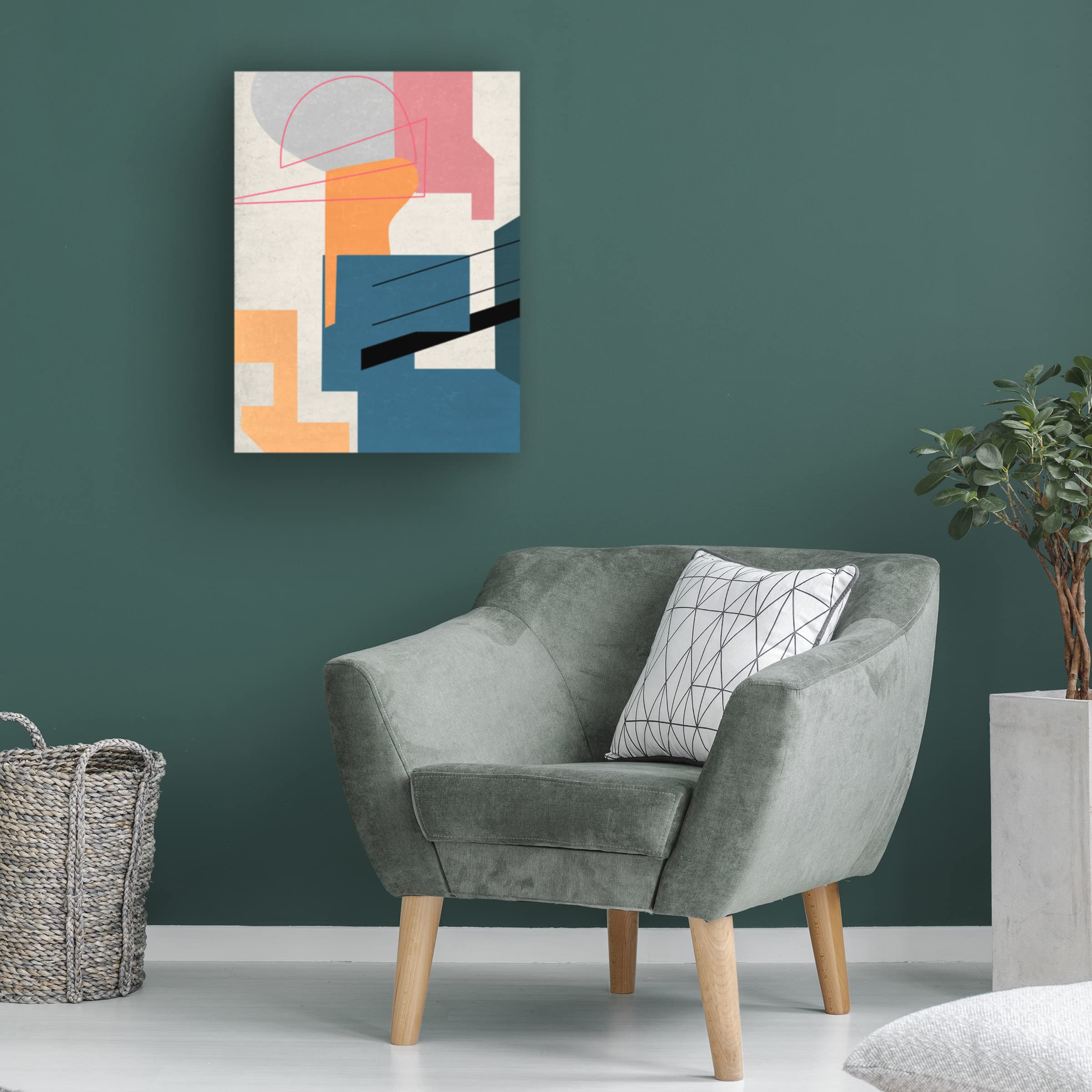 Trademark Fine Art 'Celestial Planets II' Canvas Wall Art by Melissa Wang - Modern Space-Themed Home Decor for Living Room, Bedroom & Office