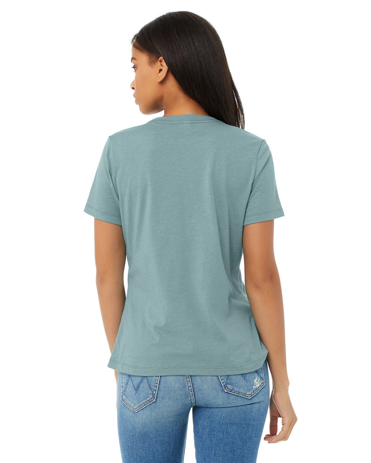 Bella + Canvas 6400CVC Women's Relaxed Fit Heather Short Sleeve T-Shirt - Soft CVC Blend for Casual Wear, Gym & Everyday Comfort