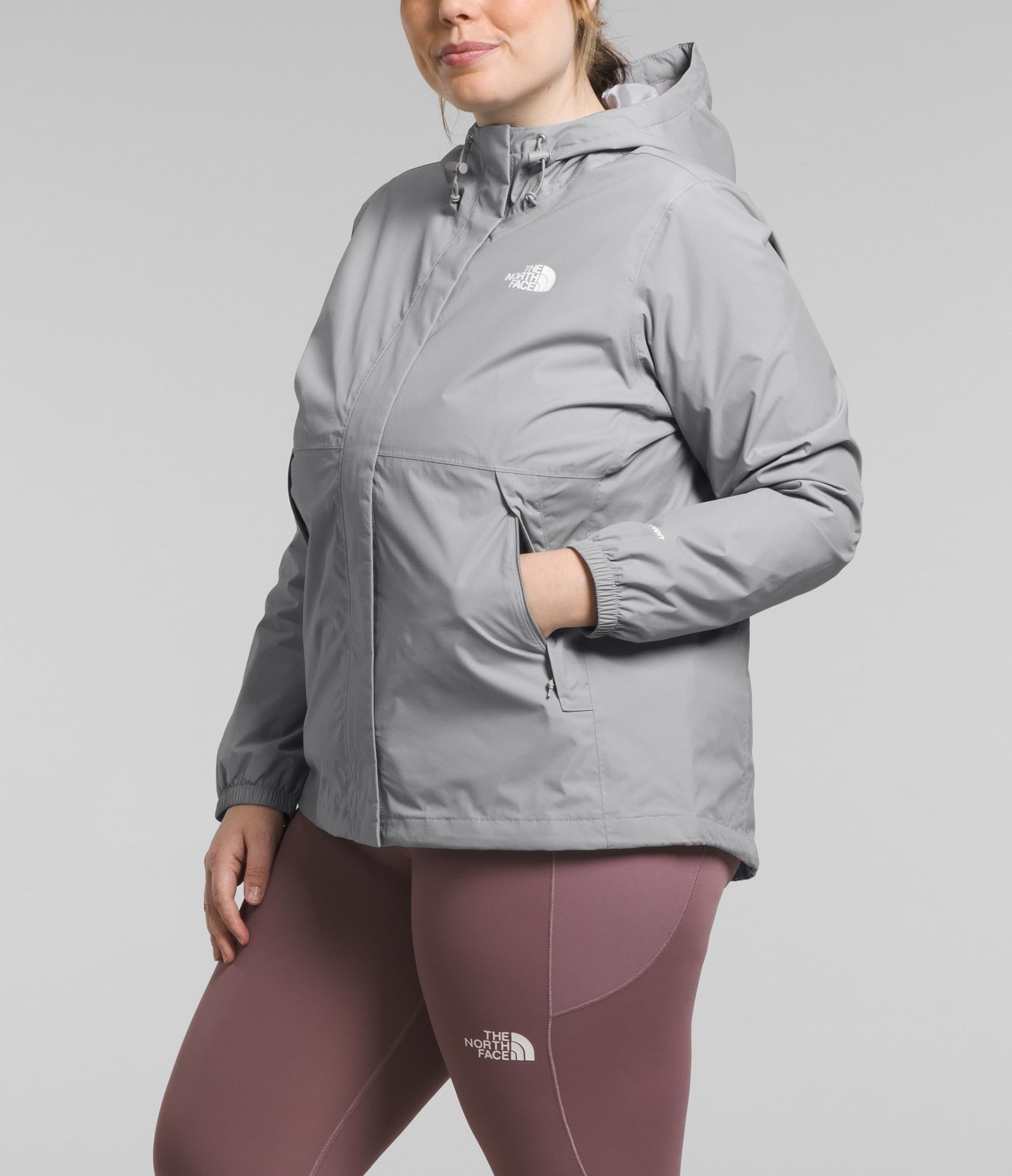 The North Face Plus Size Antora Jacket - Women's Waterproof Winter Coat for Hiking & Outdoor Activities | Warm Windproof Insulated Parka for Cold Weather Adventures
