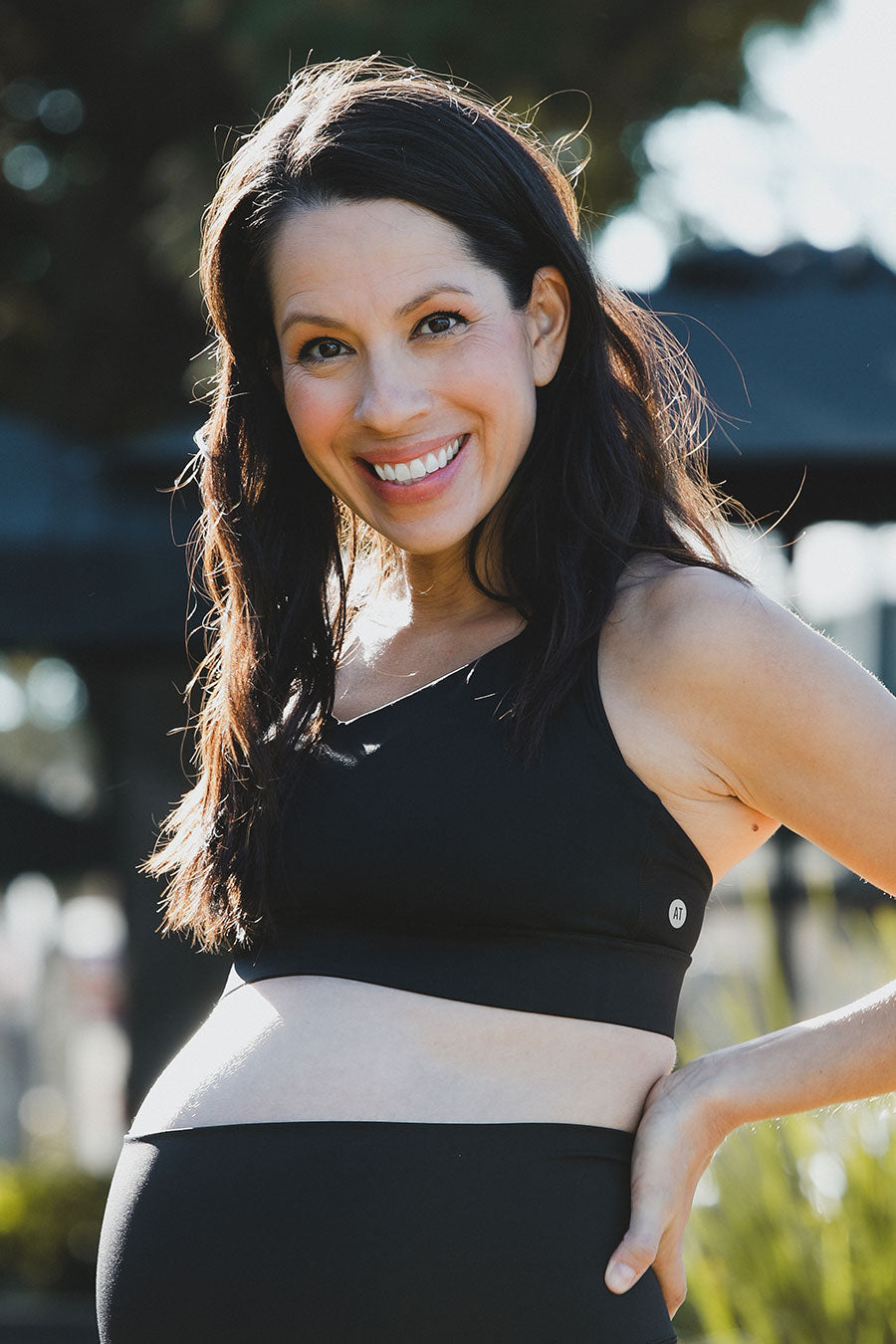 Nurture Maternity Sports Bra - Breathable Nursing Sports Bra for Pregnancy & Postpartum - Black - Perfect for Yoga, Gym Workouts & Breastfeeding Comfort