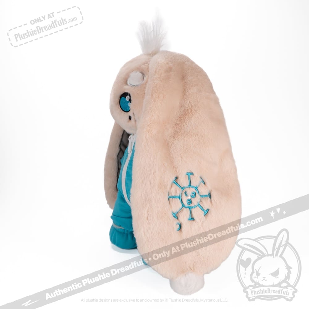 Plushie Dreadfuls Immunocompromised Rabbit Stuffed Animal - Soft Cuddly Plush Toy for Kids, Adults & Collectors | Perfect Gift for Hospital Stays, Comfort & Awareness