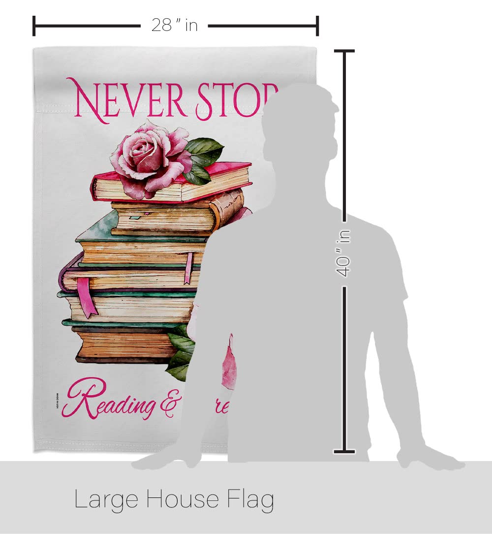 American Made Double-Sided Eagle House Flag - Inspirational Garden & Yard Banner with Positive Messages of Hope, Love & Wisdom | Perfect for Outdoor Decor, Patio Display & Thoughtful Gifting