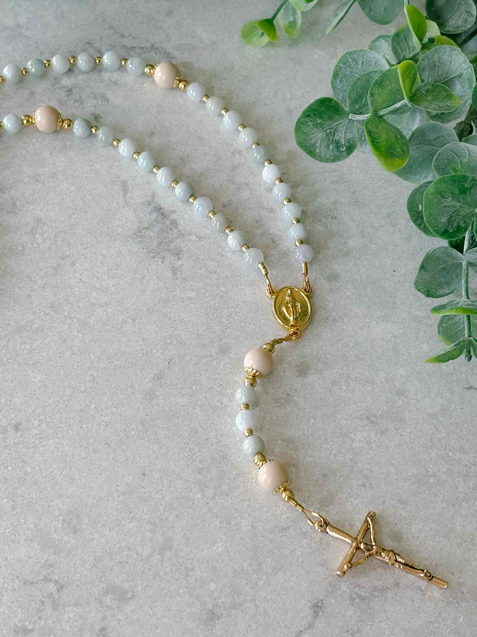 Ocean of Grace Rosary - Beautiful Handmade Catholic Prayer Beads for Devotion, Meditation & Spiritual Gifts | Perfect for Prayer, Worship & Religious Ceremonies