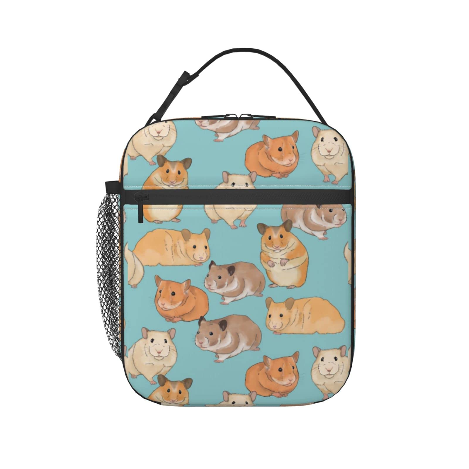 WAZHIJIA Insulated Lunch Bag for Women - Reusable Tote Lunch Box Container for Work, School & Picnics - Perfect for Hamster Owners & Office Professionals