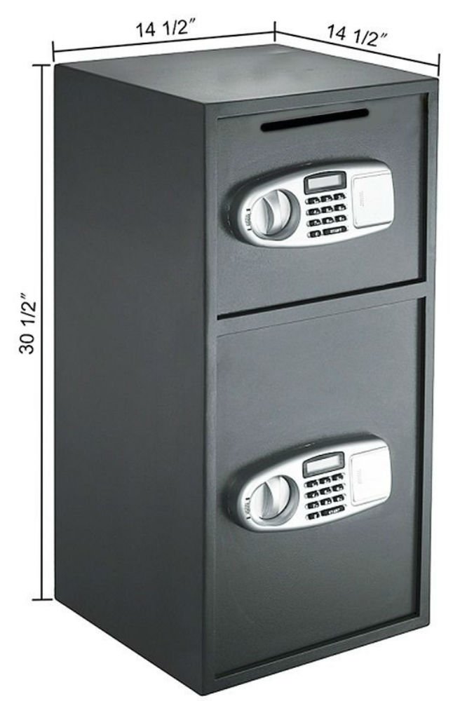Empire Discount Digital Double Door Gun Safe - Secure Depository Drop Box for Firearms, Cash & Valuables | Office & Home Security Safe with Advanced Locking System | Ideal for Gun Storage, Cash Management & Business Security