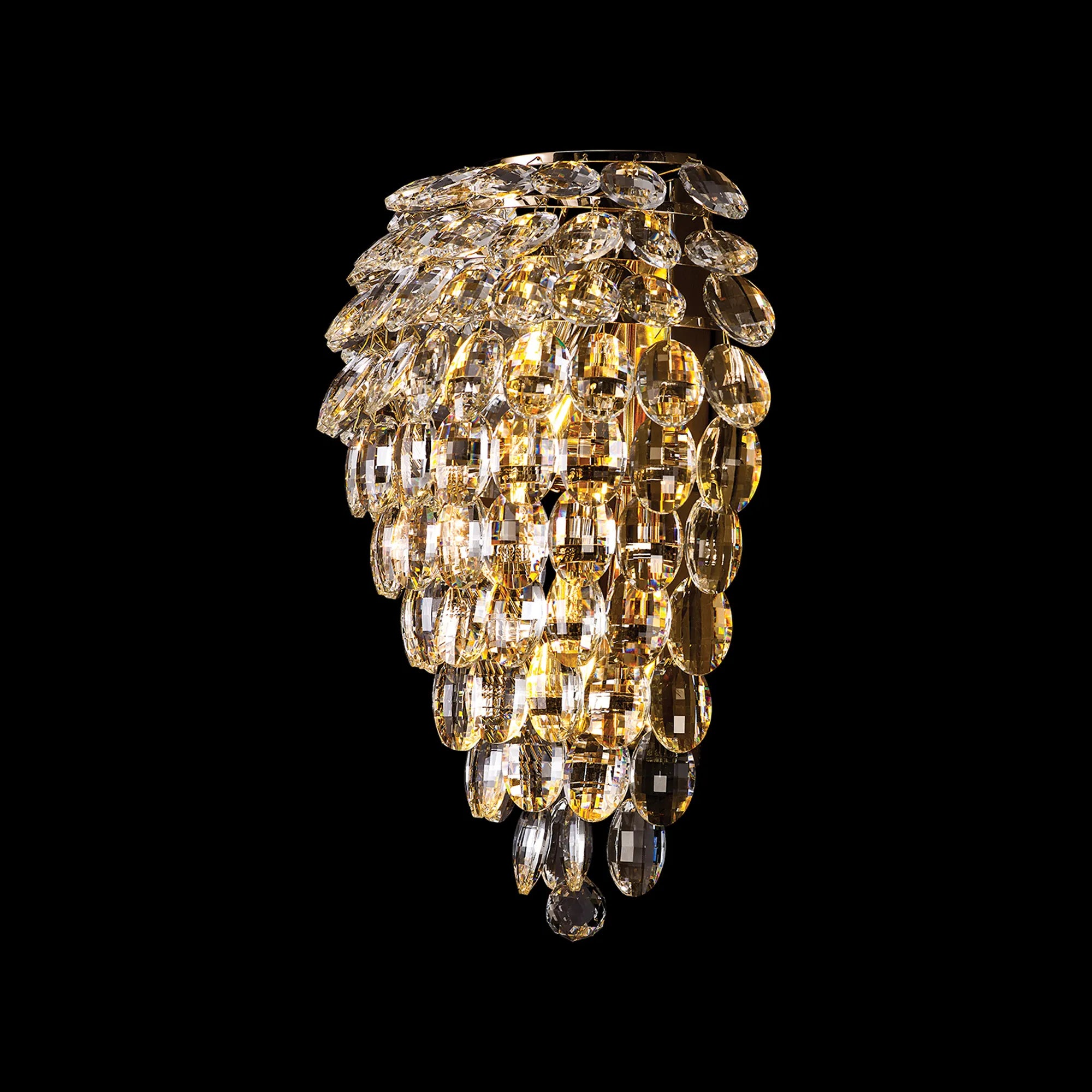 Consten Modern Tall Wall Lamp with 4 E14 Bulb Sockets - Perfect for Living Room, Bedroom, or Hallway Lighting