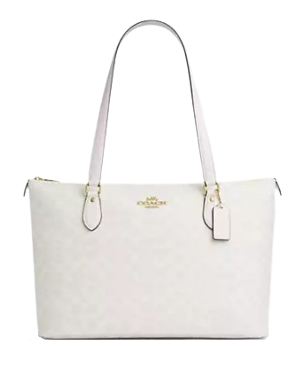 Coach Gallery Tote Bag in Signature Canvas - Stylish & Durable Women's Handbag for Work, Travel & Everyday Use | Premium Leather Trim & Spacious Design