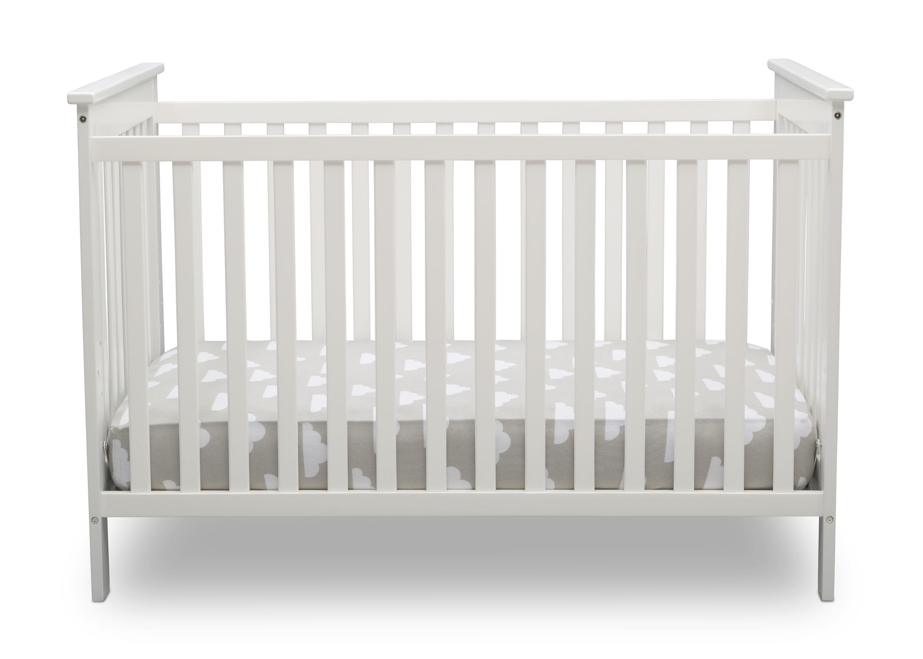 Adley 3-in-1 Convertible Baby Crib - Toddler Bed & Daybed - Safe Nursery Furniture for Newborns & Kids - Perfect for Bedrooms, Daycare & Guest Rooms