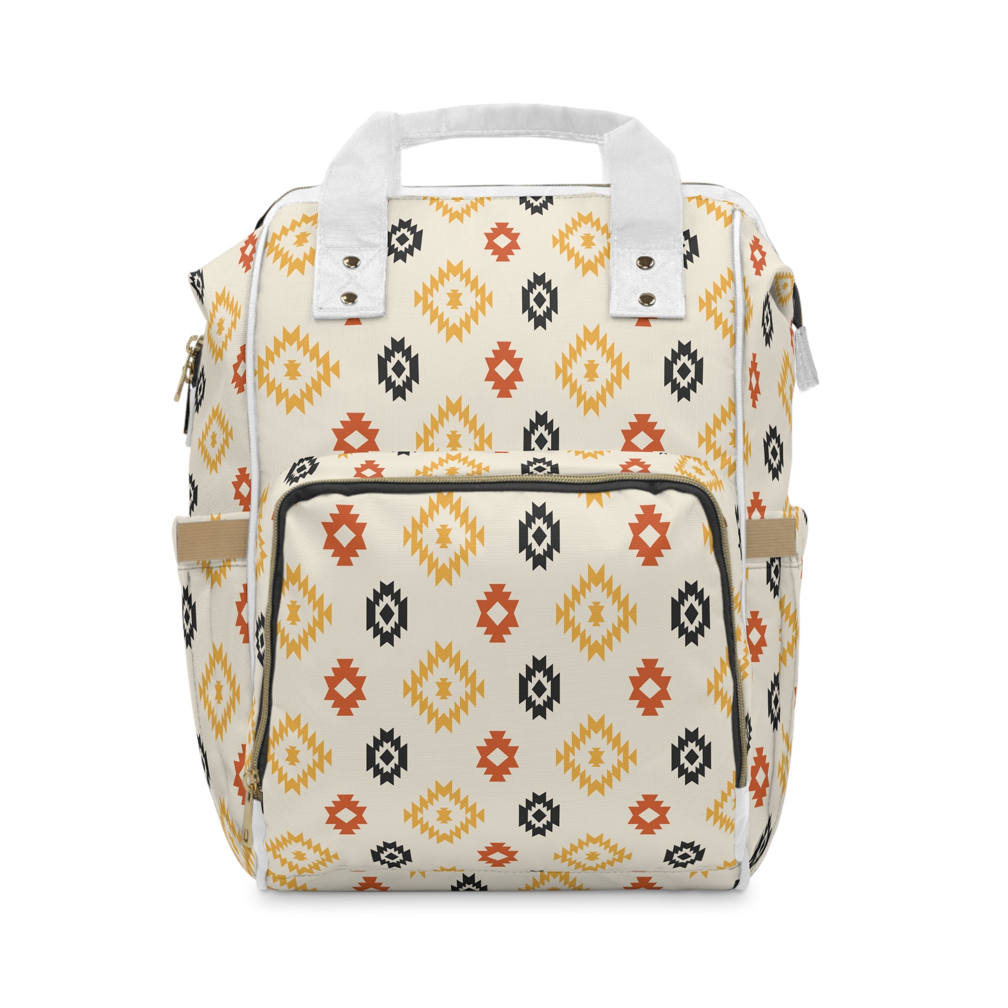 Southwestern Style Multifunctional Diaper Backpack - Large Capacity Baby Bag for Diapers, Bottles & Essentials | Perfect for Travel, Hiking & Daily Use with Baby