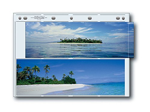 Print File 412 4G 4x12 Panoramic Photo Pages - 25 Pack - Acid-Free Archival Storage for Film Negatives & Slides - Perfect for Photographers, Collectors & Scrapbooking