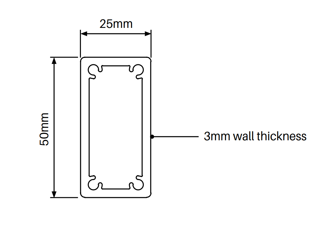 1800mm Long White or Black Post - Perfect for Fencing, Garden Borders, and DIY Projects