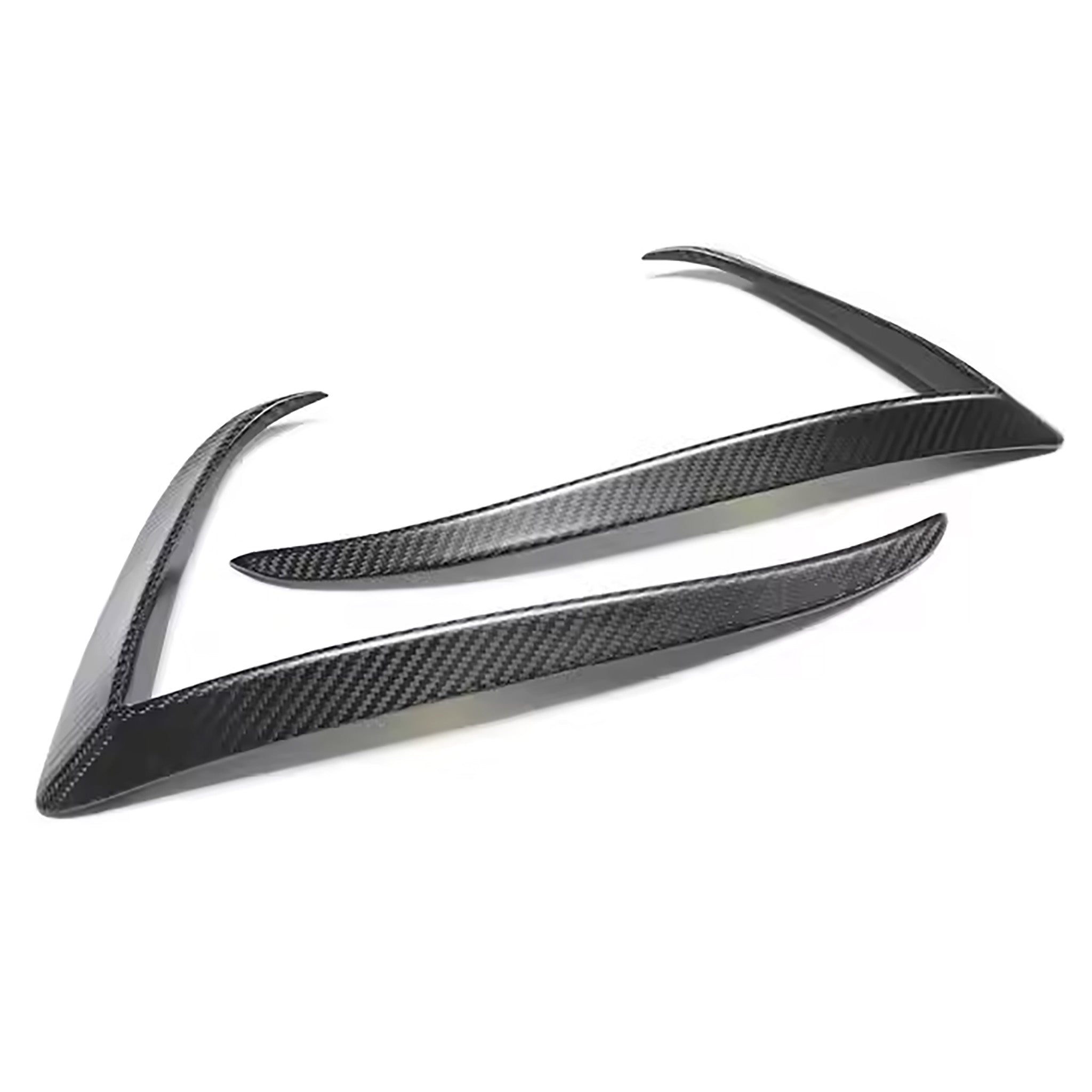 2024 Tesla Model S Real Carbon Fiber Fog Light Trim Cover - Premium Car Accessories for Enhanced Style & Protection (Perfect for Upgrades & Customization)