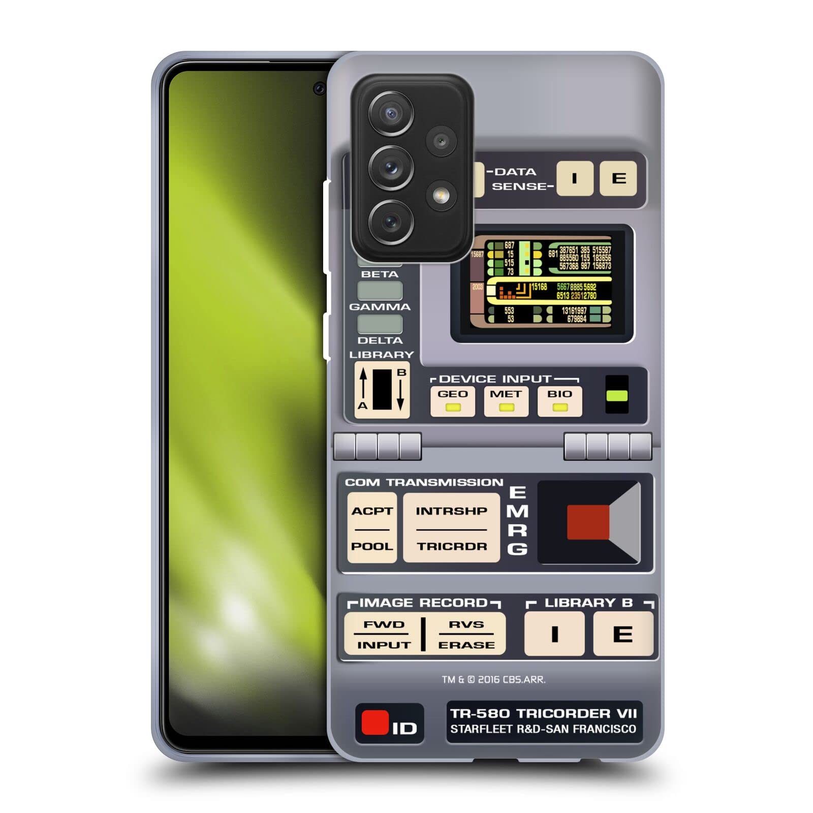 Officially Licensed Star Trek Tricorder Gadgets TNG Hard Back Case for Samsung Galaxy A72/5G (2021) - Durable Phone Cover with Sci-Fi Design | Perfect for Trekkies, Cosplay & Collectors