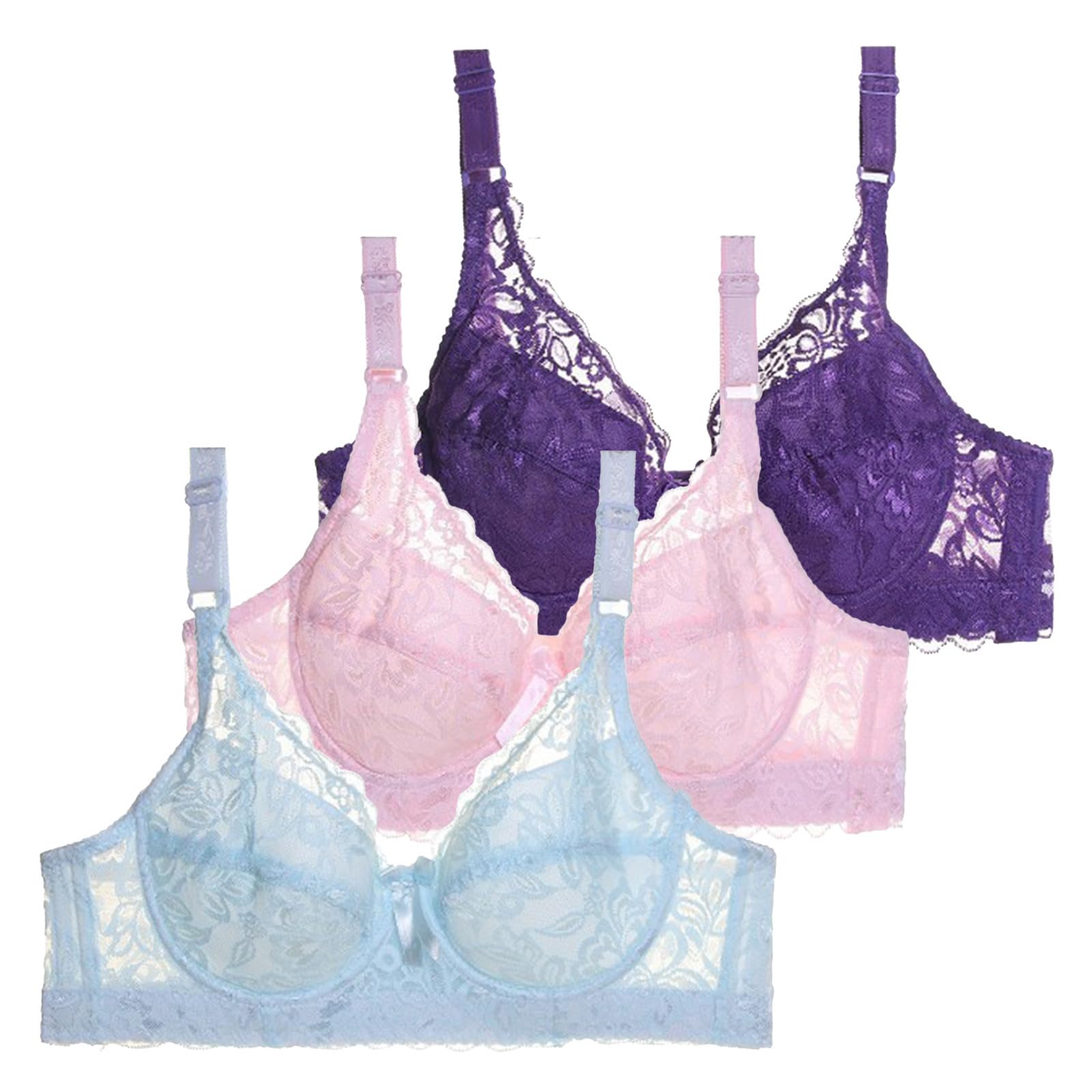 Wirefree Cotton Bras for Women - Full-Coverage Sports Bra for Yoga & Workouts