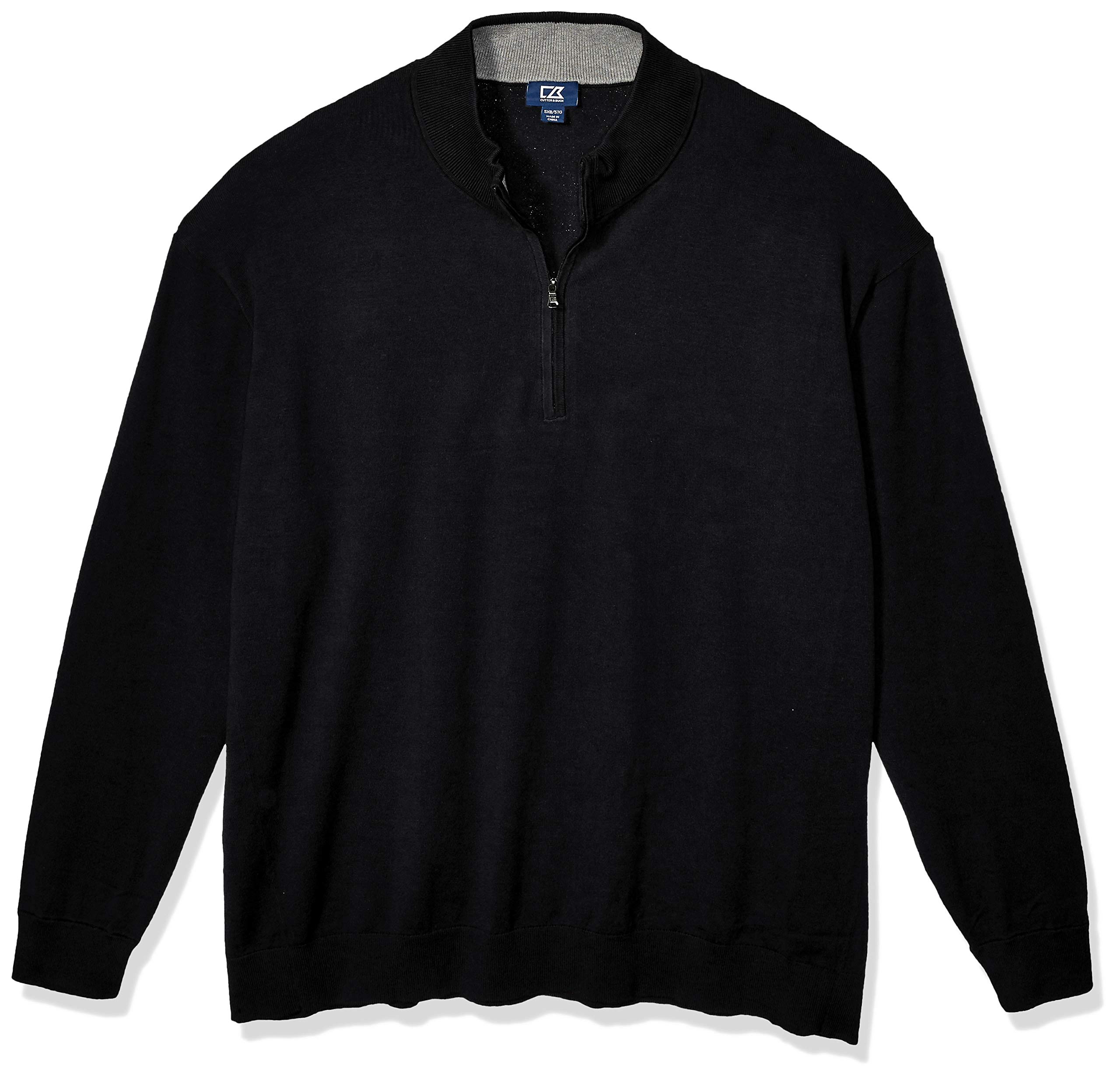 Cutter & Buck Men's Big & Tall Machine Washable Lakemont Half-Zip Sweater | Warm Fleece Pullover for Casual Wear & Outdoor Activities | Perfect for Fall & Winter Seasons